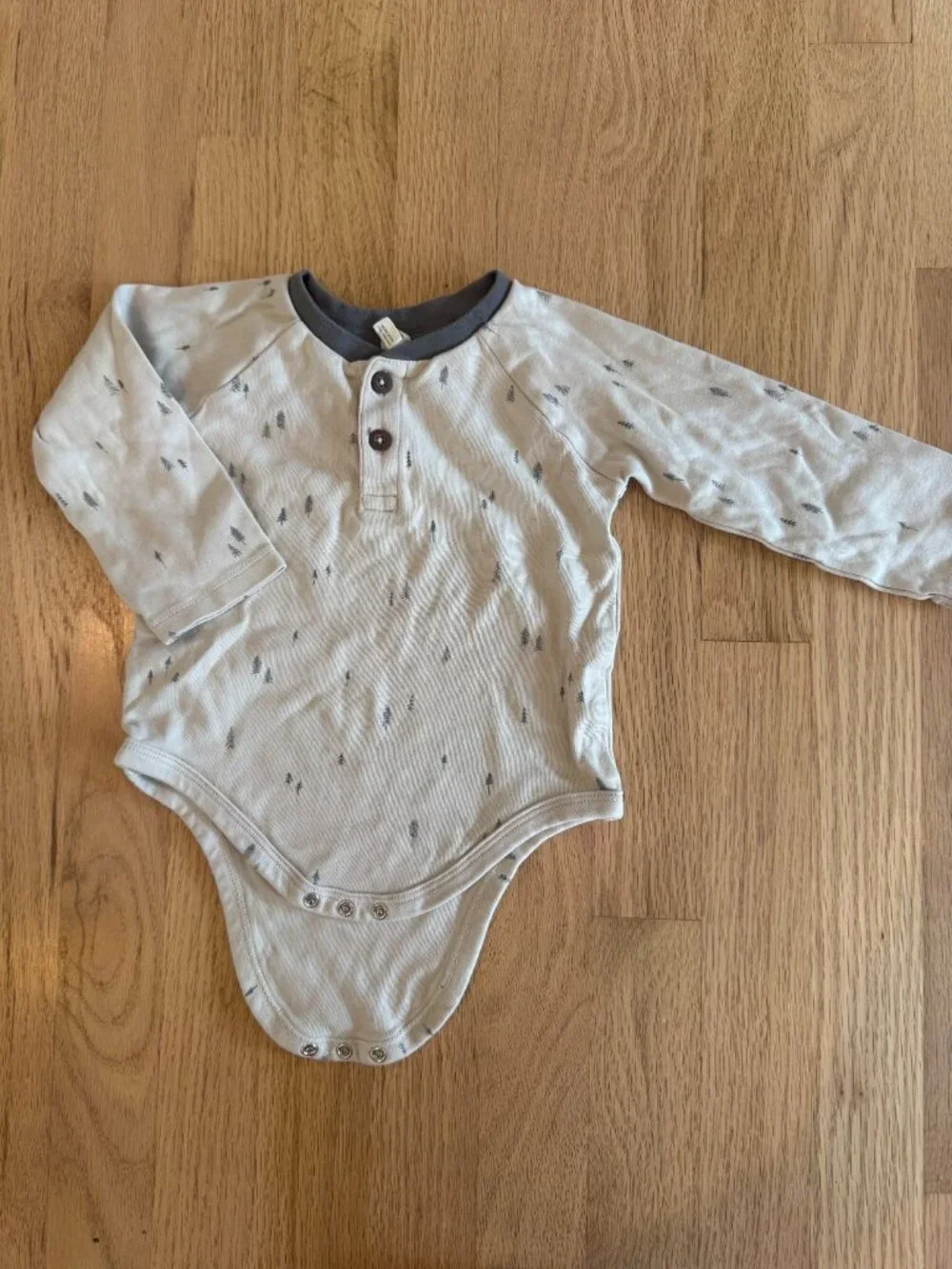 Colored Organics Mountain Long Sleeve Onesie Bundle | Size 12–18 Months